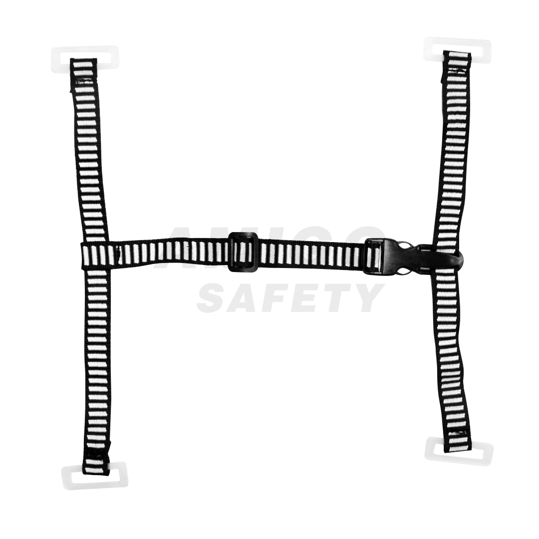 Barbiquejo de 4 Puntos Tipo Clip V-Guard MSA (Pieza) Negro 10124238 … - 0